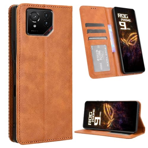 ASUS ROG Phone 9/9 Pro ケース【MARR】 スマホケース 手帳型 シンプル カバー 手帳型ケース ASUS ROG Phone 9/9 Pro 高級PU レザー カバー カードポケット 手作り スタンド機能付き 全面保護 マグネット