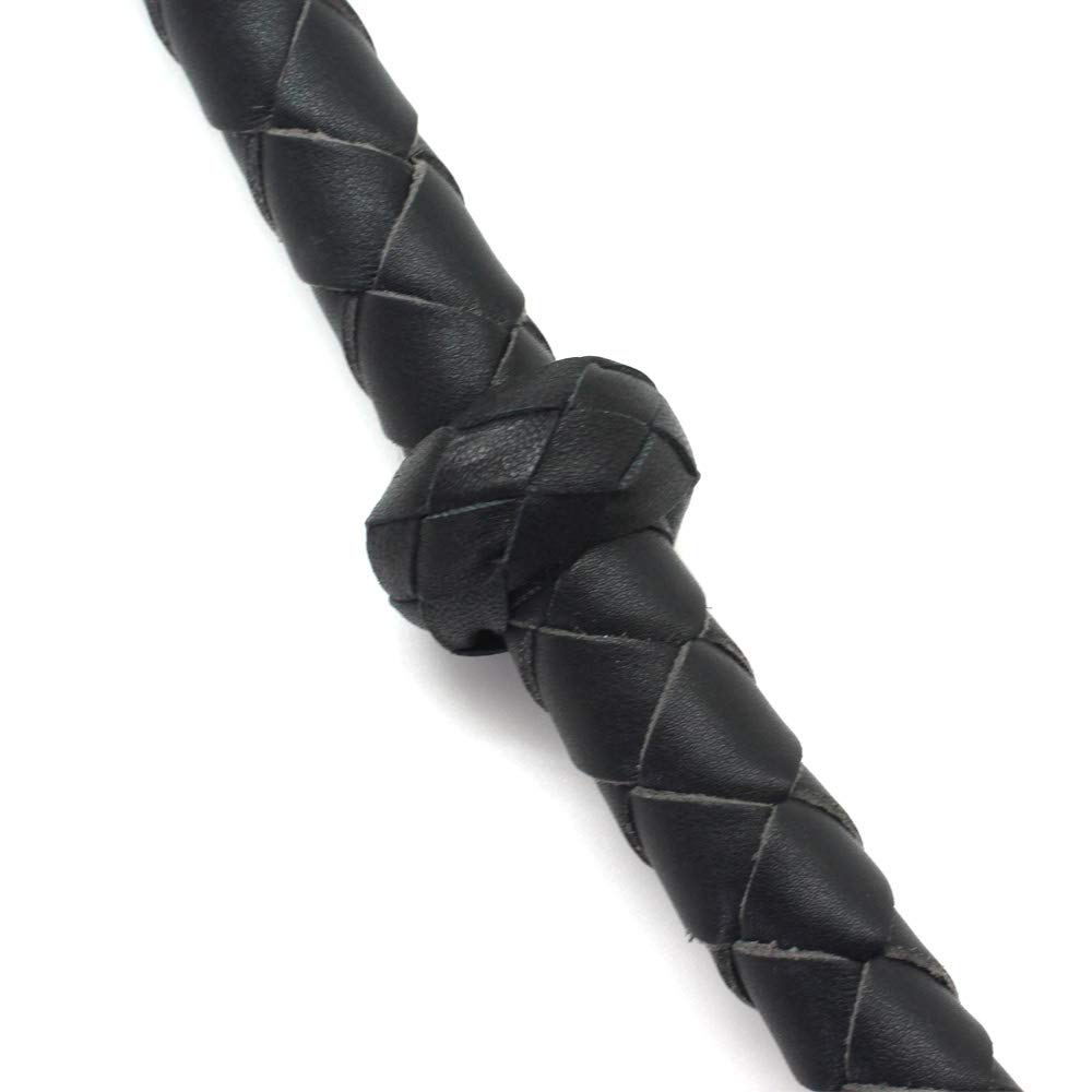 Quirt D'équitation Tressé En Cuir Avec Boucle De Poignet - Pour