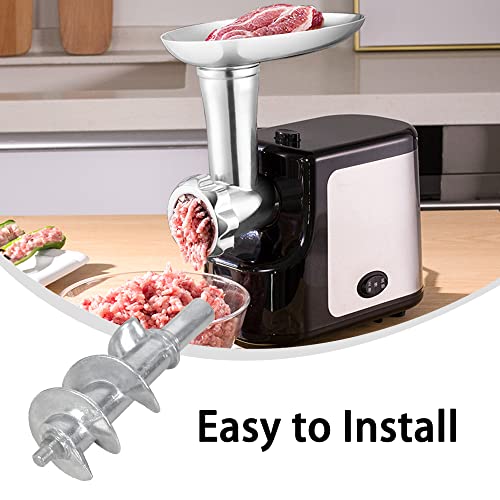 eHooyau Meat Grinder Part Stainless Steel Meat Grinder Screw Electrical Meat Grinder Replacement Accessories for Electric Meat Grinder
