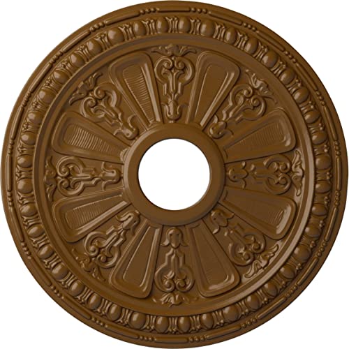 Ekena Millwork CM18RASTF Raymond Ceiling Medallion, Smokey Topaz