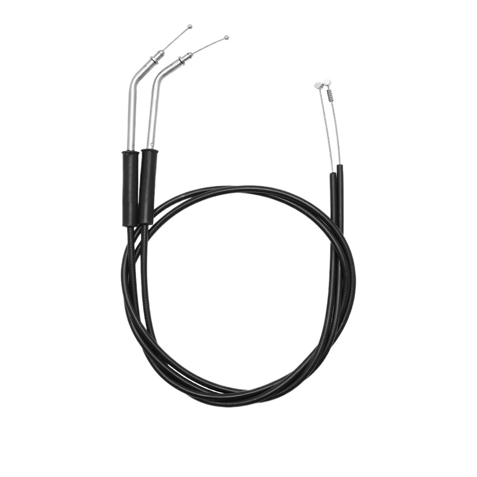 Cables De Acero Tejido Caja del Cable del Acelerador | Compatible con Harley Davidson Sportster XL1200 883 Dyna Road King Electra Glide.(Black 110cm)