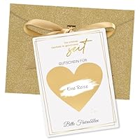 woric Das schönste Geschenk ist gemeinsame Zeit Gutschein zum selber ausfüllen, Rubbelkarten zum selber Beschriften Geschenkkarte Gutschein Zeit Schenken (inkl. Kuvert)