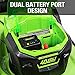 Greenworks 40V 21-Inch Brushless Self-Propelled Mower 6AH Battery and Charger Included, M-210-SP