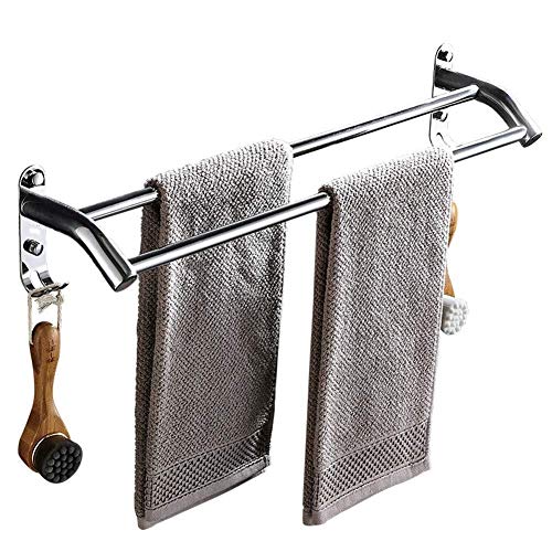 Toalleros Baño Toallero Barra Toalleros Repisa-Accesorios For El Baño con El Gancho TINATOPWIDE (Color : A, Size : 70cm) Cover