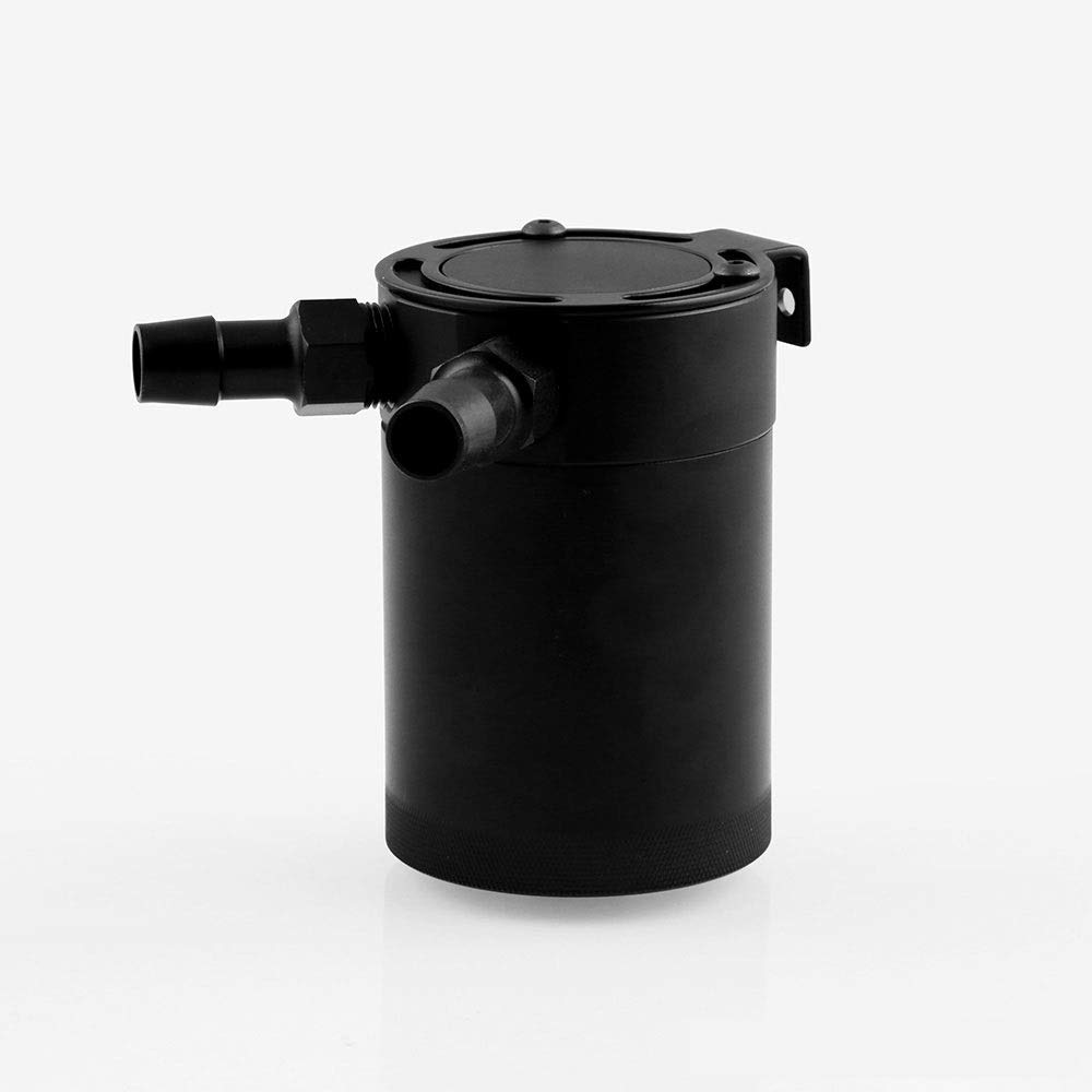 DollaTek tubo di scarico a doppio passaggio lucido serbatoio in alluminio per automobile con filtro aria per rifiuti Serbatoio del refrigerante in alluminio per il recupero dell'olio