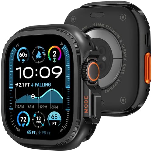Coque Apple Watch Ultra 49mm Bisikor étui métallique antichoc iWatch noir