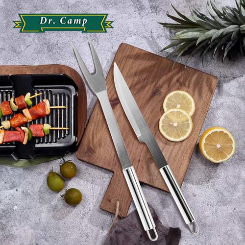 Dr-Camp-9-PCS-Grilling-Accessories-Grill-Set-Tools-Stainless-Steel-Material-BBQ-Tool-Set