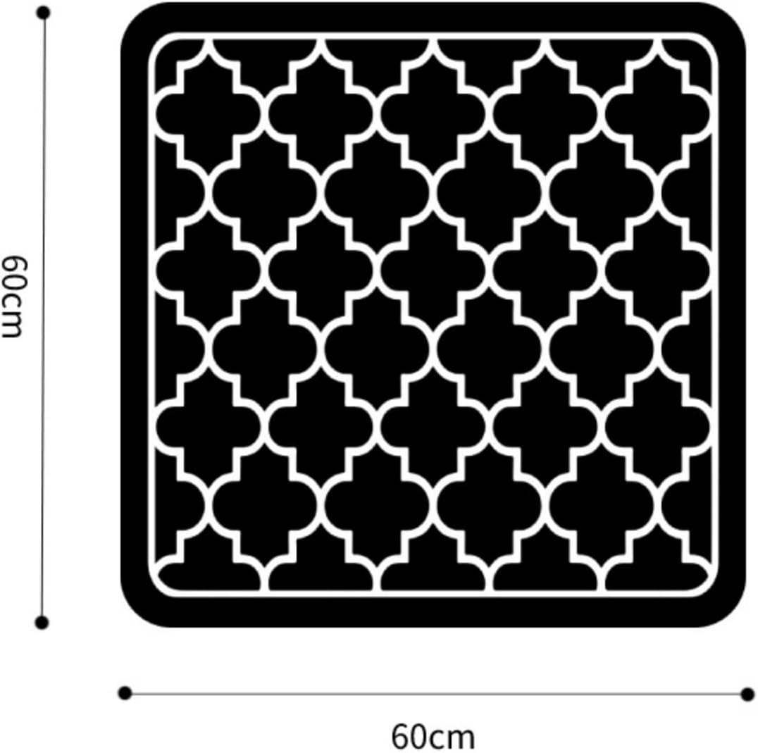 Washing Machine and Dryer Top Cover, Fridge Protector Cover Anti-Slip Rubber Bedside Table Microwave Oven Dust-Proof Table Mat (50 * 60cm/19.6 * 23.6in,blue)