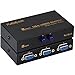 LIYU VGA 2 in 1 Out 2 Port 15 Pin VGA Switch Press Button Two Way VGA Video Switch for PC TV Monitor,Resolution up to 1920x1440(Not for DDC, DDC2, DDC2B Monitor) -Black