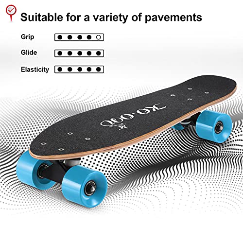 Image of KO-ON Skateboard Complete Skateboards 22 Inch Mini Cruiser Skateboards for Beginners Kids Boys and Girls