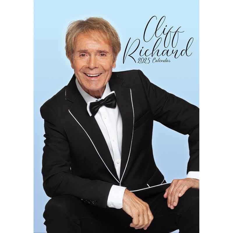 2025 Calendar Month To View A3 Wall Calendar, Ideal for Christmas or Birthday (Cliff Richard)