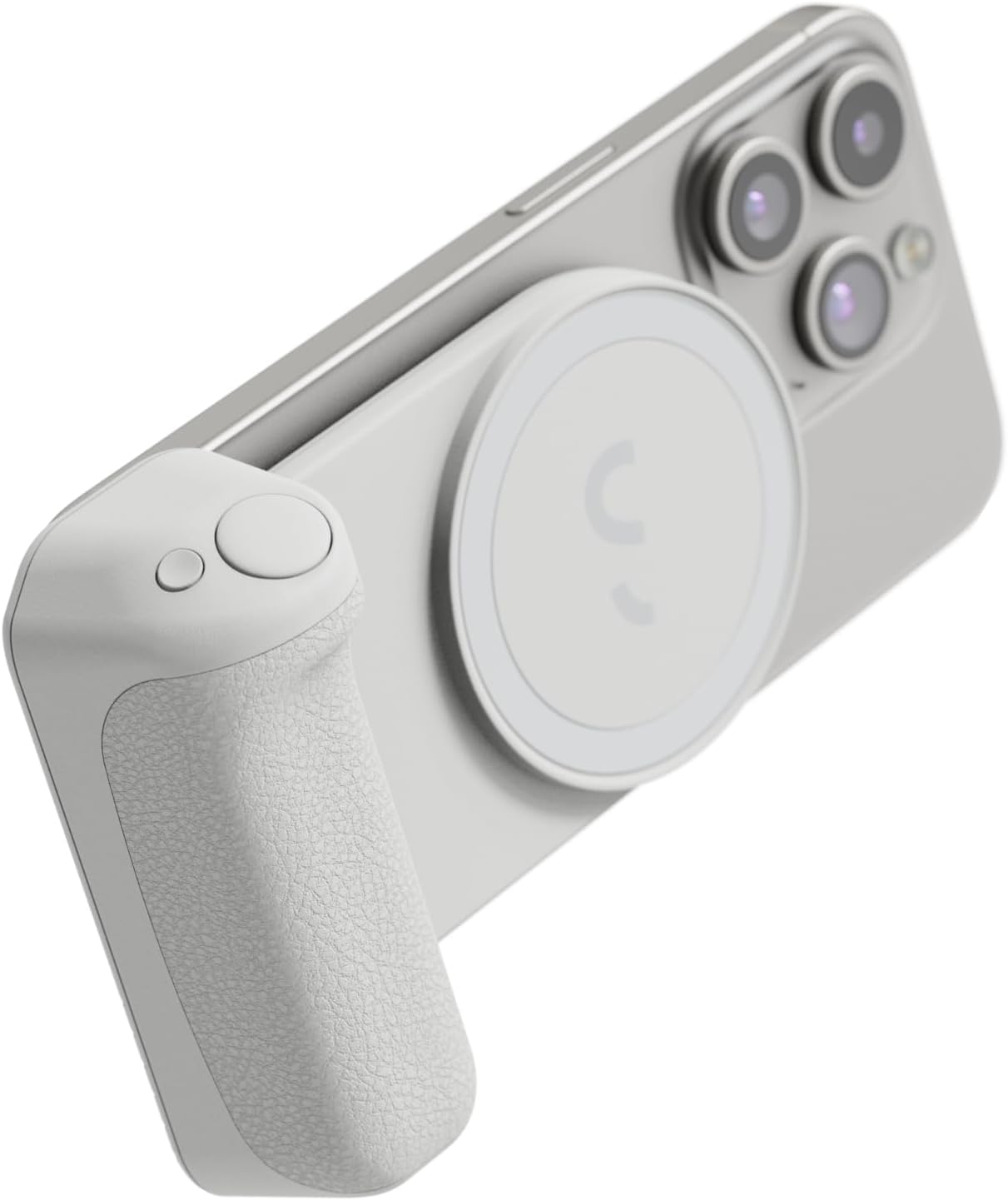 ShiftCam SnapGrip Pro - Impugnatura per batteria mobile con pulsante di scatto wireless - Supporto magnetico che si adatta a qualsiasi telefono - Batteria esterna integrata con ricarica wireless Qi 2