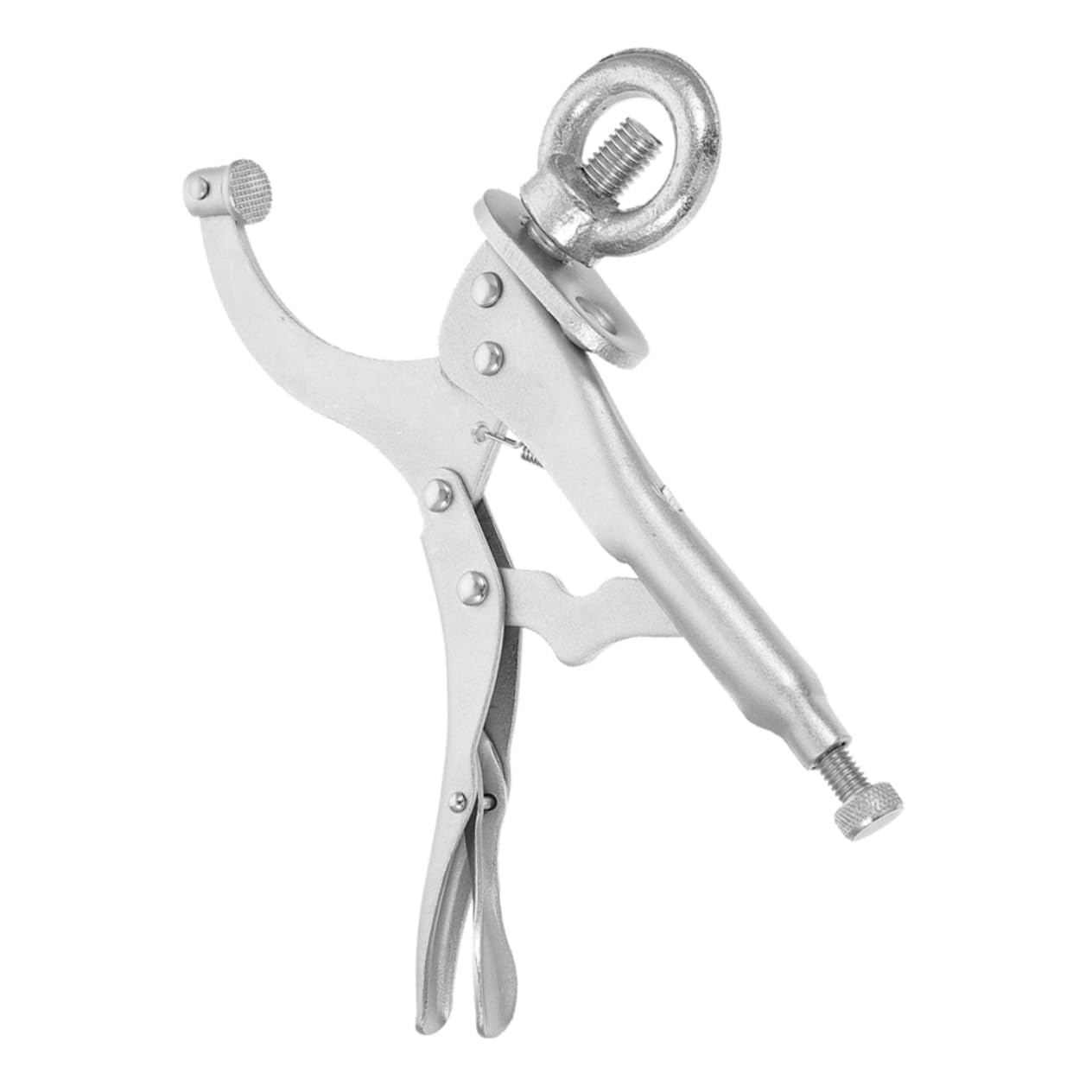 Pince en Acier au Carbone de Verrouillage Argenté pour Perceuse à Colonne