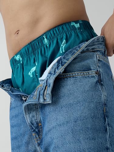 Image of XYXX Men's Remix Regular Fit Cotton Printed Boxer with Dual Pocket & No Marks Waistband (Pack of 2)