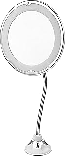 Espejo de maquillaje con aumento LED de 10 x ...