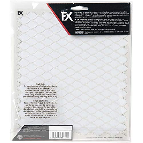 Plaid Stencil, Drago, misura unica