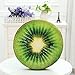 Baozengry Le Coussin Amovible Coussin Oreiller 3D Fruits,Diametre 39X7Cm (Double Face),Kiwis