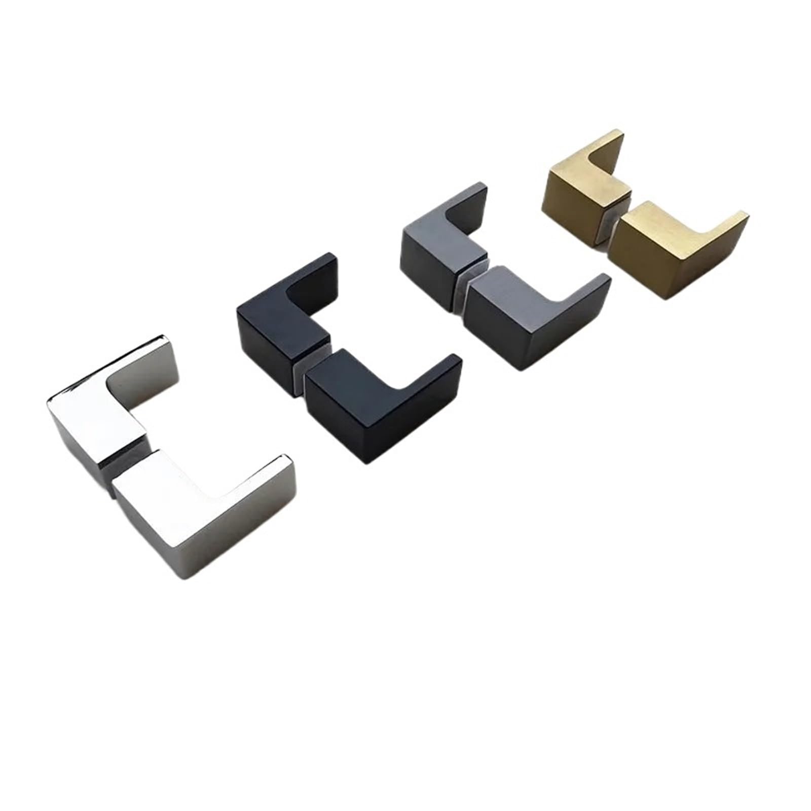 Poignée de porte douche acier inoxydable 304 bouton noir mat trou unique pour paroi de bain
