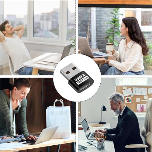 Image of ETZIN USB to USB C Adapter,Type C Female to USB A Male Charger Cable Converter for i Watch Ultra iWatch Series 9 8 SE,AirPods Pro 2,iPhone 15 14 13 12 Max,iPad 10 Air 4 5 Mini 6,S23,OTG (EPL-1295CC)