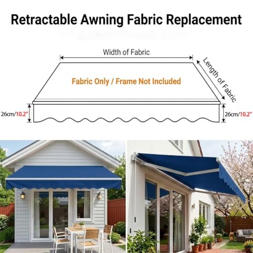 Refugio impermeable para toldo de patio lona de repuesto contra rayos UV azul oscuro 5