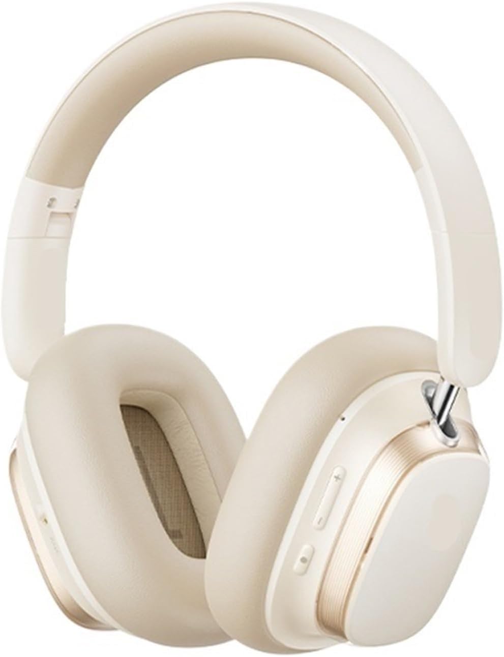 H1s Headphones 5.4 Noise Canceling 46dB Over Ear Headset Spatial Audio Earphone 120H Time(EH10 NC White)