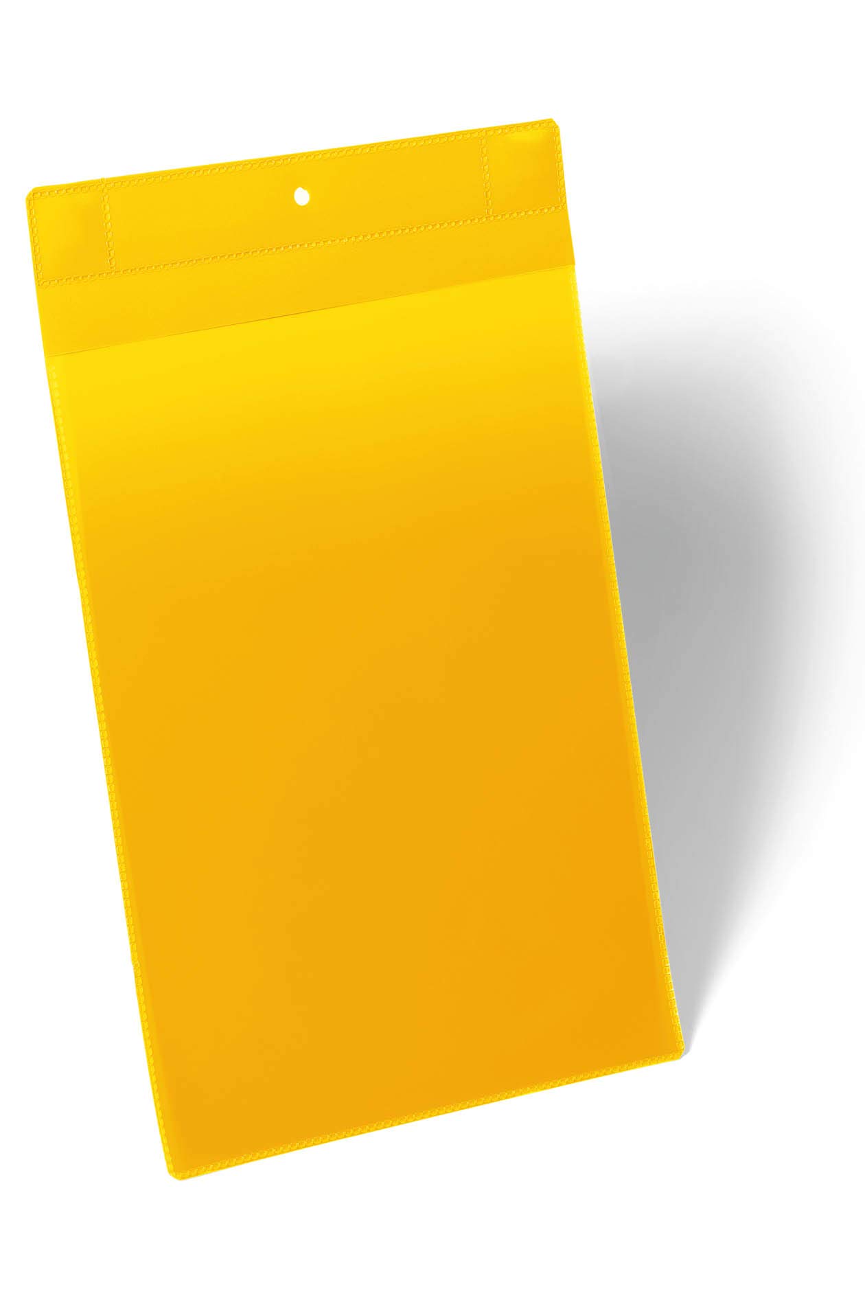 Durable Magnetische Kennzeichnungstasche Extra Stark A4 hoch, Packung à 10 Stück, Gelb, 174704