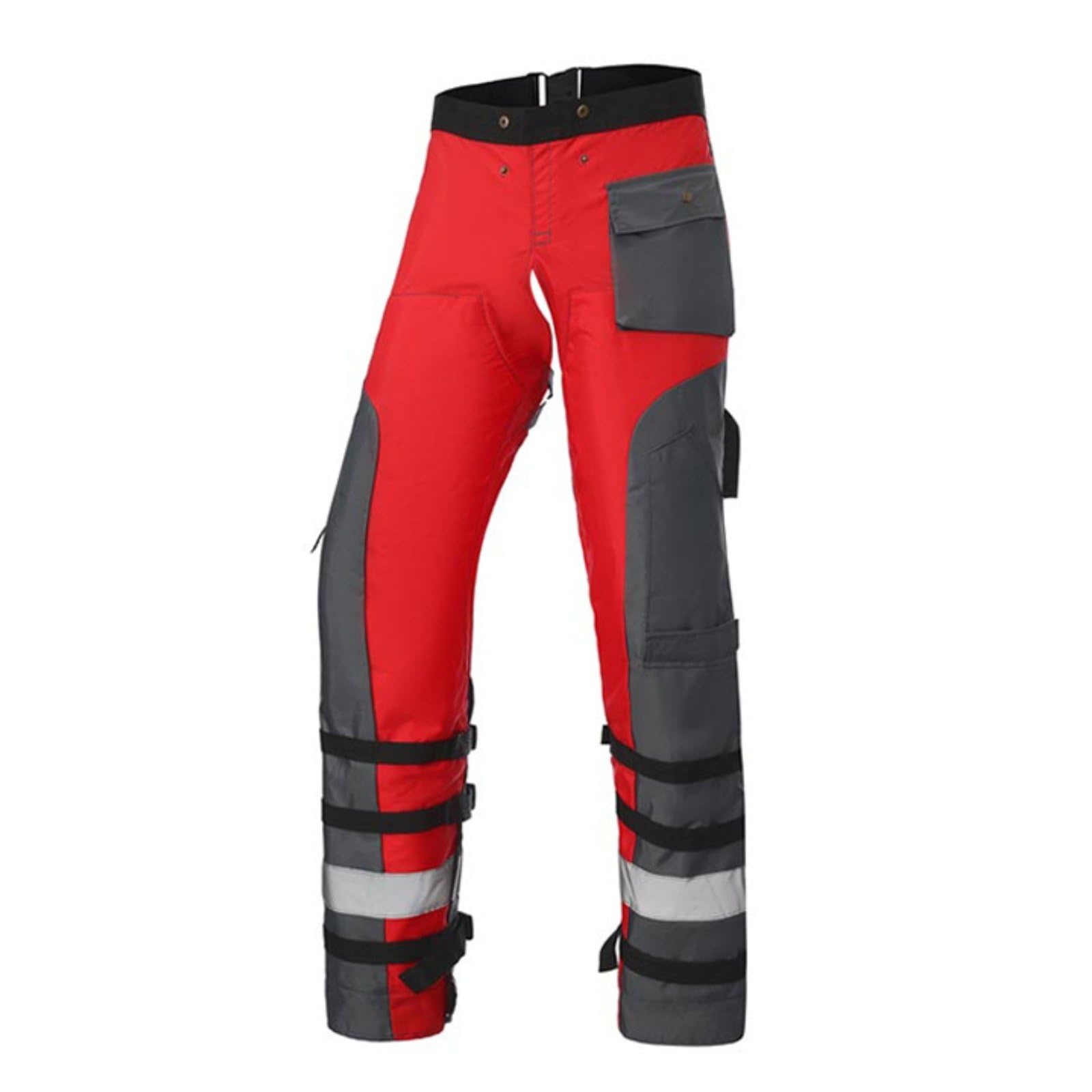 Pantaloni Antitaglio Motosega Pantaloni Protettivi Ghette da Lavoro Gambali da Taglio Apron con Rinforzi a Strati Assorbenti Urti E di Fissaggio