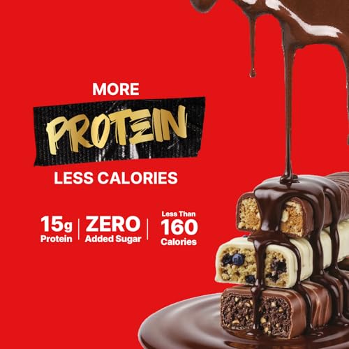 Image of Phab Cheat Assorted Protein Bar Combo Pack - 12 Bars (4 Each of Chocolate Peanut, Chocolate Hazelnut & Blueberry Cheesecake) | 15g Protein, No Added Sugar, Guilt-Free Snack