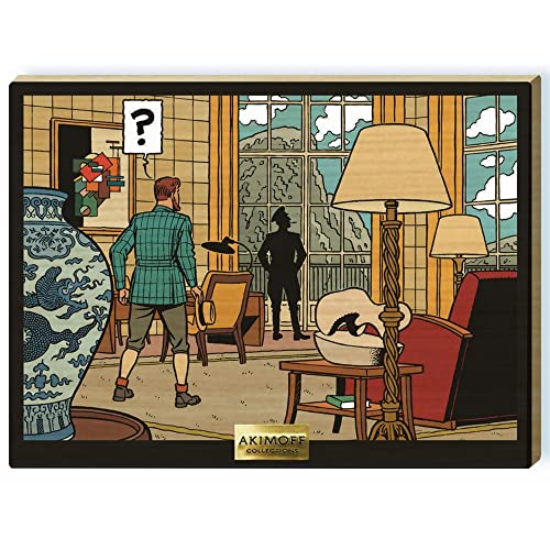Tableau Akimoff Blake et Mortimer décor somptueux : sérigraphie art pour collectionneurs