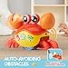 JOYIN Krabbe Babyspielzeug, Musikkrabbe Baby, tanzende Krabbe, Crawling Crab Tummy Time Toy, Geschenk für Geschenk für Neugeborenes Jungen & Mädchen von 0–6, 6–12 und 12–18 Monaten