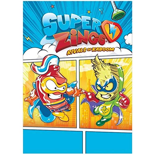 Rivals of Kaboom Manta Superzings Manta Polar Infantil Superthings Secret Spies Niño, 100x140cm, Color Azul (Superzings)