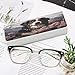 VstaDank Hard Shell Bernese Mountain Dog Eyeglass Case Lightweight Fashion Glasses Case Magnetic PU Leather Travel Sunglass Holder Portable Protective Glasses Cover for Women Men