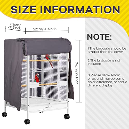 Image of QBLEEV Bird Cage Covers, Breathable Blackout Birdcage Covers for Night