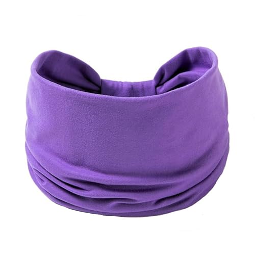 SEVENHEAD Headbands for Women, Non Slip Hair Wrap Yoga Elastic Hair Bands Sport for Girls Purple