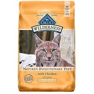 Blue Buffalo Wilderness High Protein Grain Free Natural Adult Weight Control Dry Cat Food Chicken