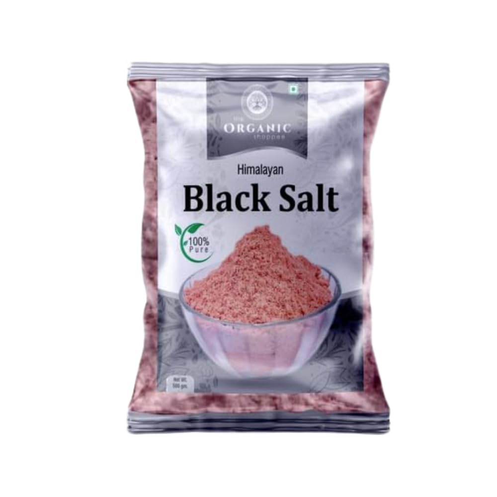 The Organic Shoppee Himalyan Black Salt, Natural Himalayan Black Salt Crystal Powder, Kala Namak, 100% Organic Black Salt, Zero added Colours, Fillers, Additives & Preservatives - 500 gm (B0CRF4FDY1) Amazon Price History, Amazon Price Tracker