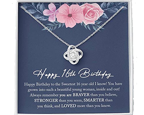 Personalized Jewelry Gift - Forever Love Necklace, Sweet 16 Necklace, 16th Birthday Gift Girl, Sweet 16 Gifts For Girls, Gift For 16 Year Old Girl, Sweet Sixteen