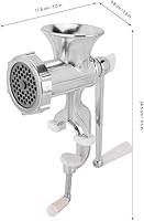 Vista 6 de Picadora de carne, herramienta manual, molinillo de carne de aleación de aluminio, picadora, máquina de manivela y molinillo de carne, accesorios