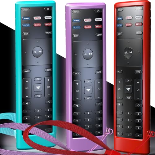 Coque silicone pour télécommande VIZIO XRT136 XRT140 housse de protection antichoc lanière