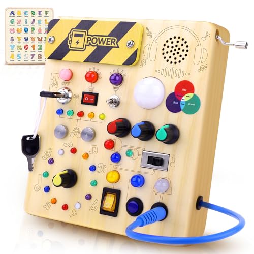 Sumsoltic Busy Board Montessori Spielzeug ab 1 Jahr Kinder Lernspielzeug für 1 2 3 Kleinkinder, Sensorisches Spielzeug für Jungen & Mädchen