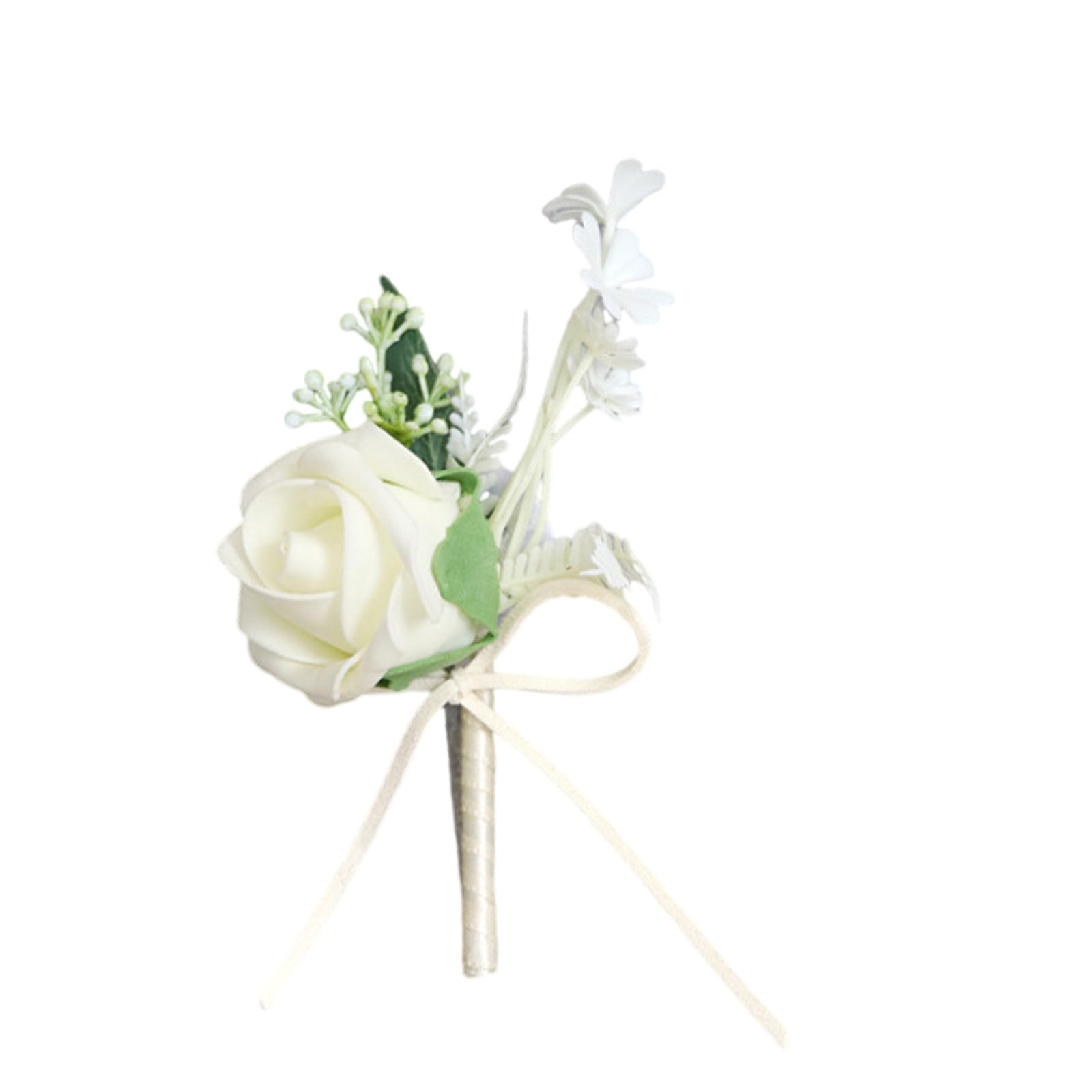 Jazuaiao Unique Corsage Boutonnieres Artificial Flowers for Proms, Anniversaries, Ceremonies, Wedding Embellishments Wedding Corsage Artificial Flowers