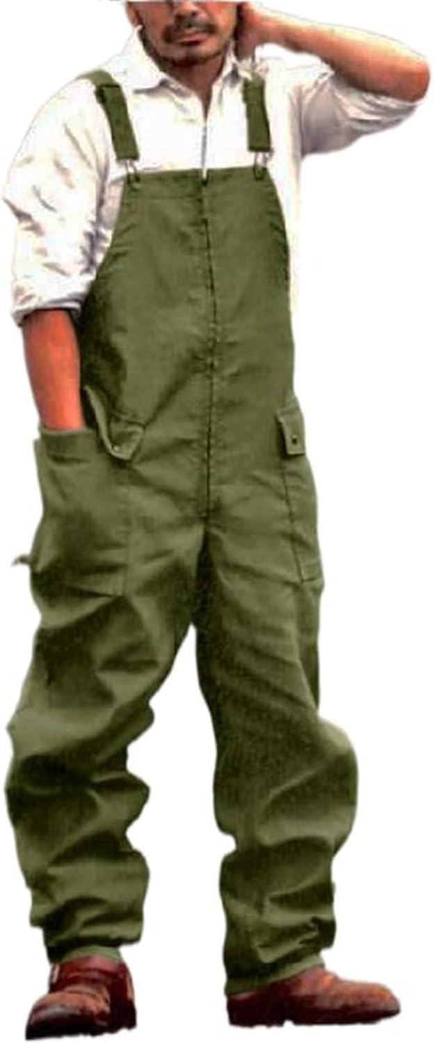 European & American Vintage Workwear Overalls - Men's Loose Casual Pants