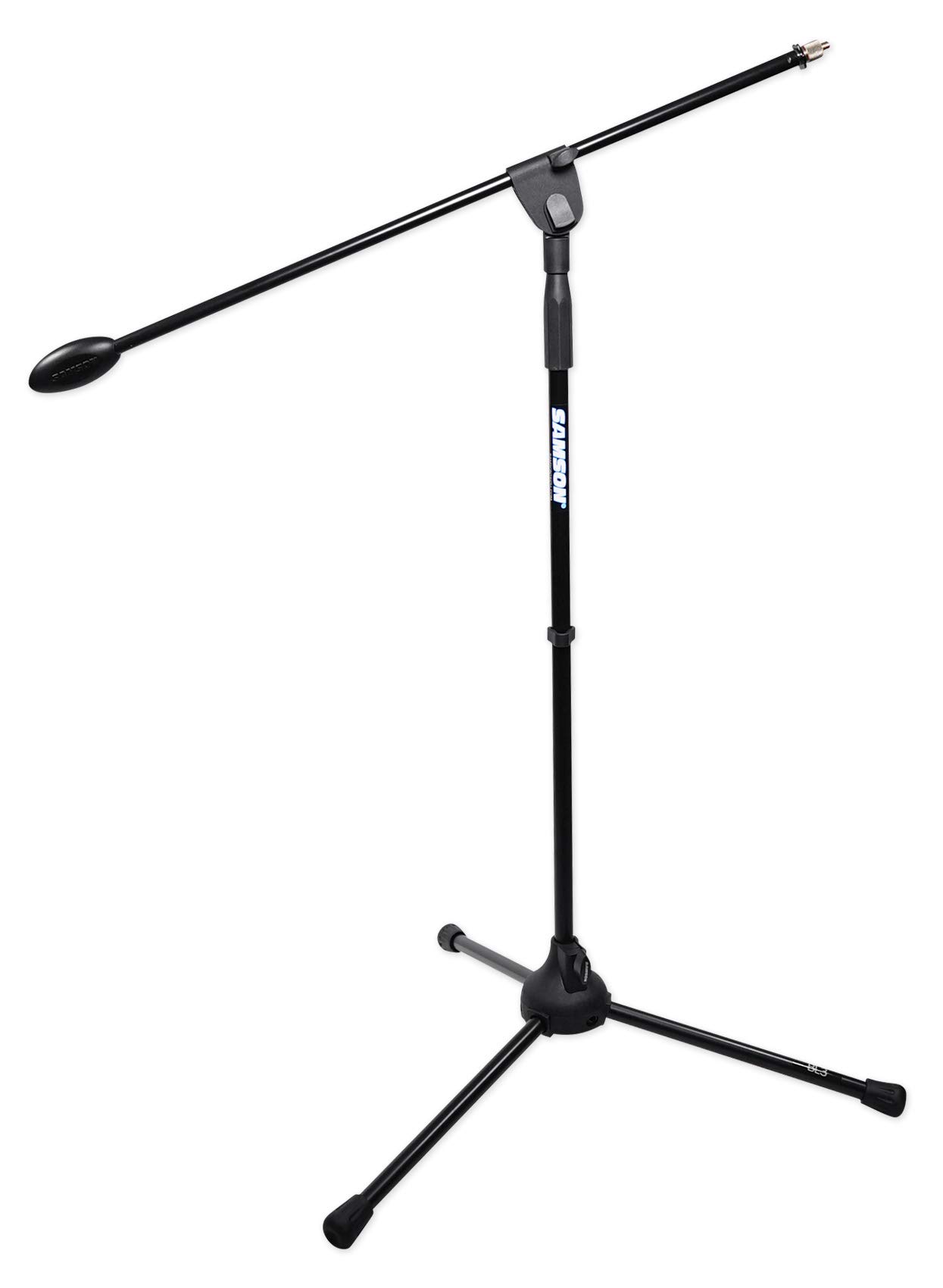 SAMSONBL3 Microphone Stand Mic Stand, w/ 31" Boom Arm, Tripod Base - Black