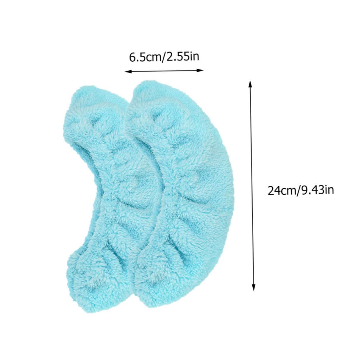 Mikinona 2 Paires Couvre-Lames Élastiques Durables pour Patins à Glace Garçon Fille Protection Antirouille pour Patinage Artistique et Hockey Lot de Noir et Bleu
