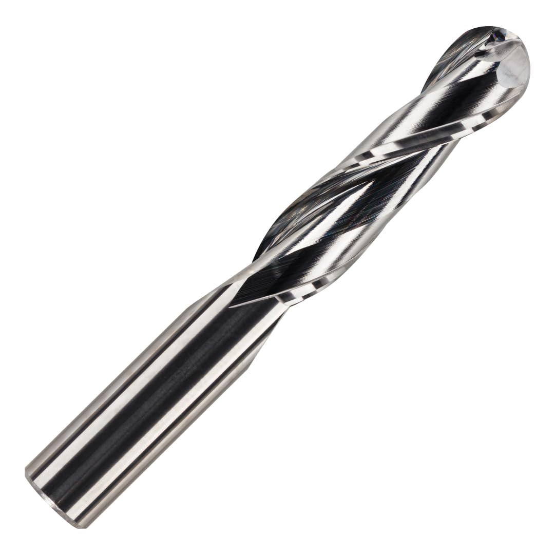 Rennie Tools - 10mm x 32mm Flute Solid Carbide Ballnose Spiral 2 Flute Up Cut Router Bit for PVC, Acylic, Wood and Hard Woods โ image 1