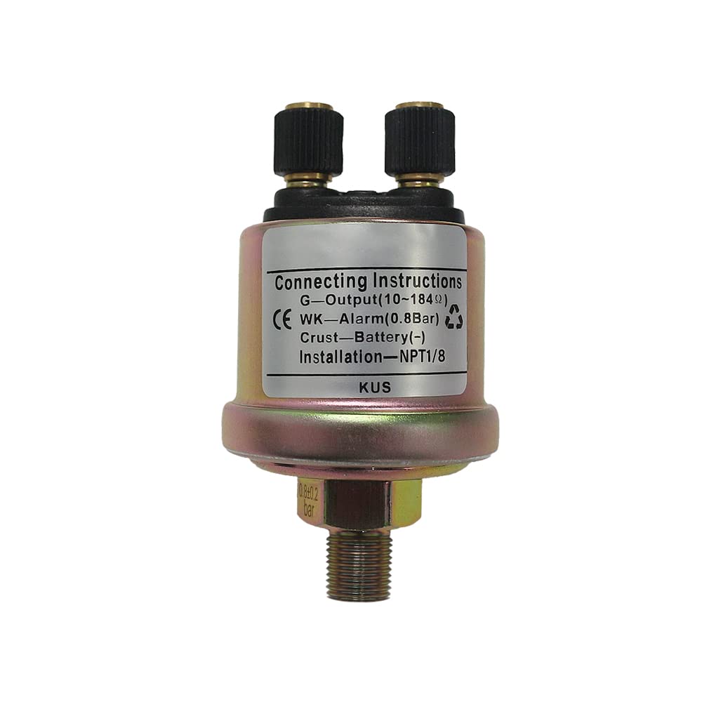 KUS Mechanical Oil Pressure Sensor Sender Press Sending Unit (NPT-1/8(0-10bar))