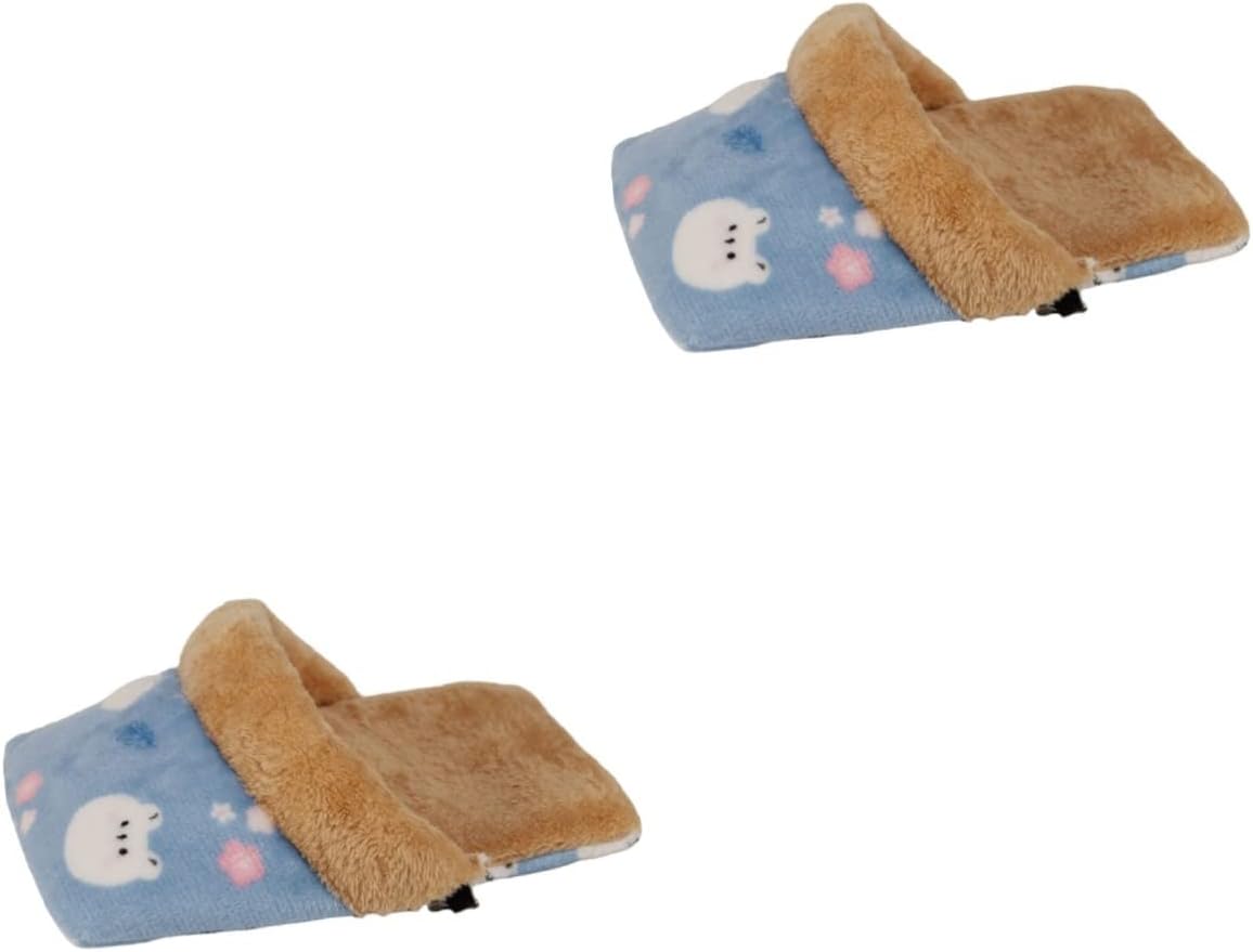 POPETPOP 2 Piezas - Hurón Escondido para Nido Pequeño Lagarto Rata Escondite Cálido Saco De Dormir Bolsa para Guardar Cama M Guinea Jaula Animal Animales Cueva Cerdo Azúcar Lavable
