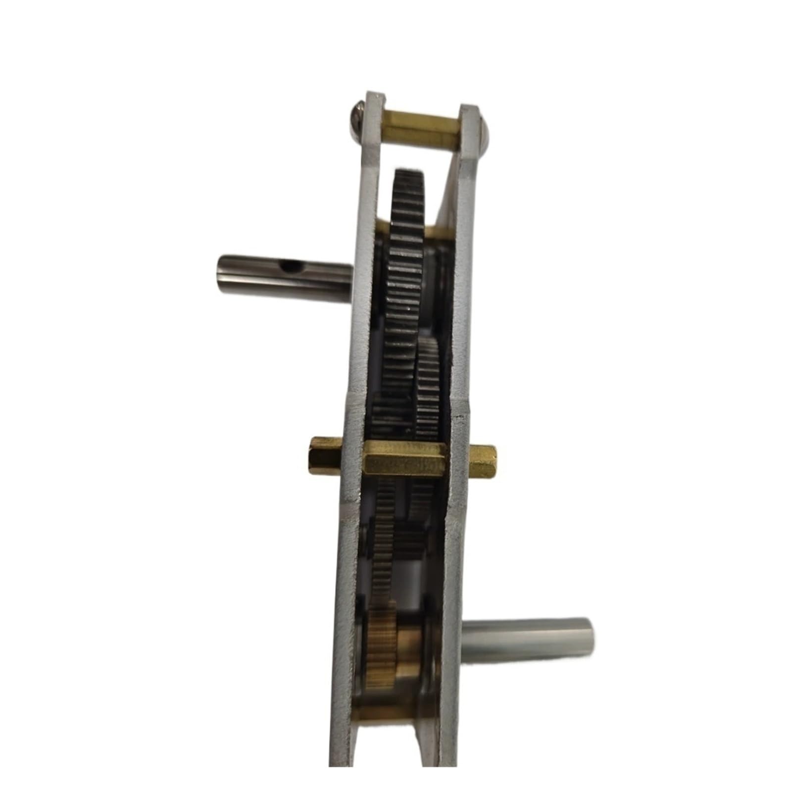 Dispositivo Riduttore completamente in metallo da 122x55x19mm, rapporto di velocità 1:28, albero di diametro 8mm, riduzione dell'aumento della velocità con manovella Sterzo a ingranaggi