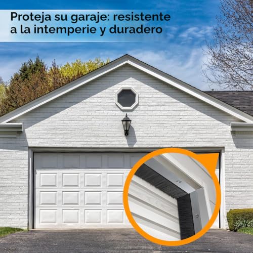 Burletes de puerta de aluminio plateado y cerdas para aislamiento exterior 5