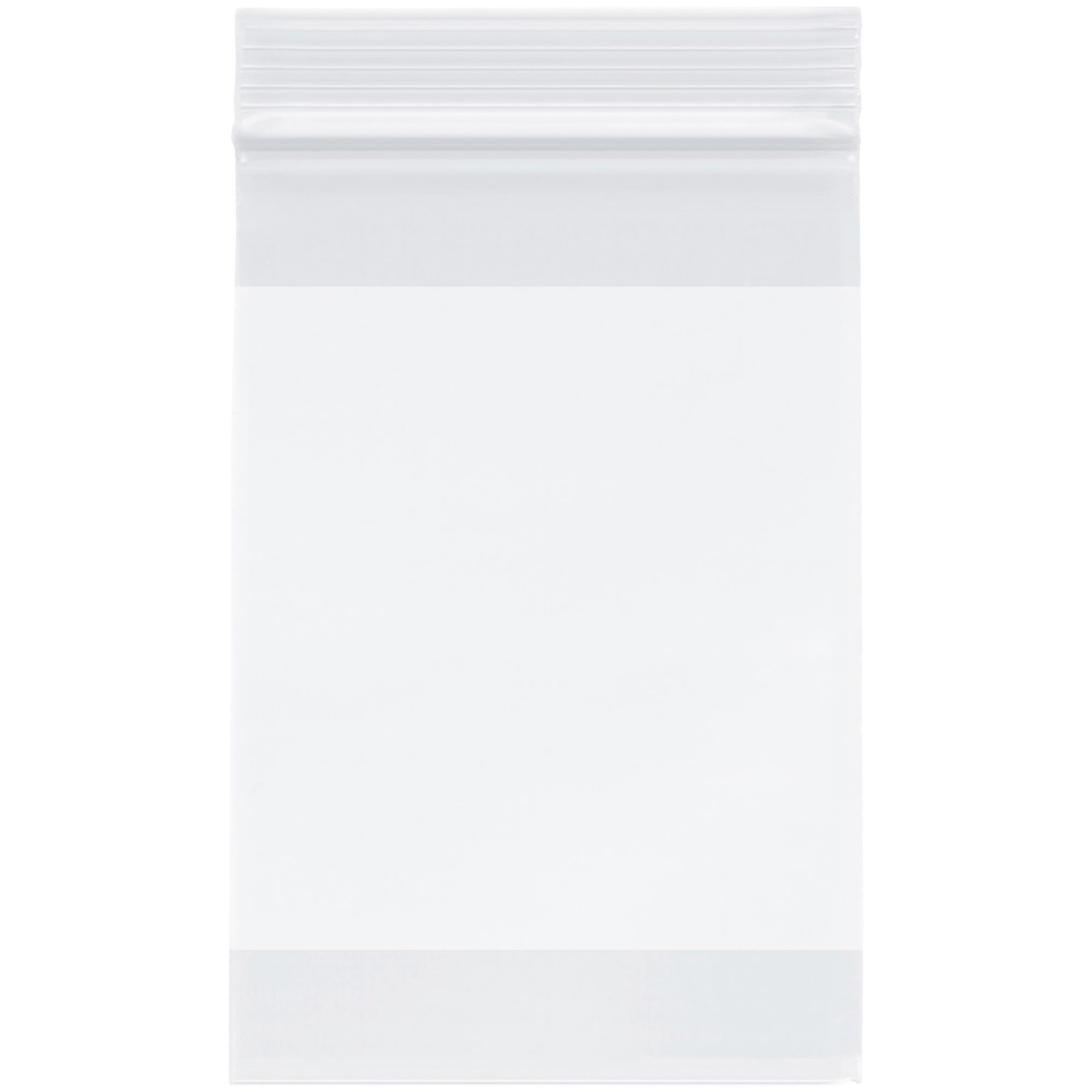 Plymor 4" x 6" (Case of 1,000), 2 Mil with White-Block Zipper Reclosable Plastic Bags